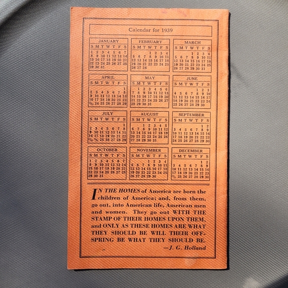 Vintage Ford Motor Co Home Almanac and facts booklet - August 1939 Collectible - Picture 7 of 10